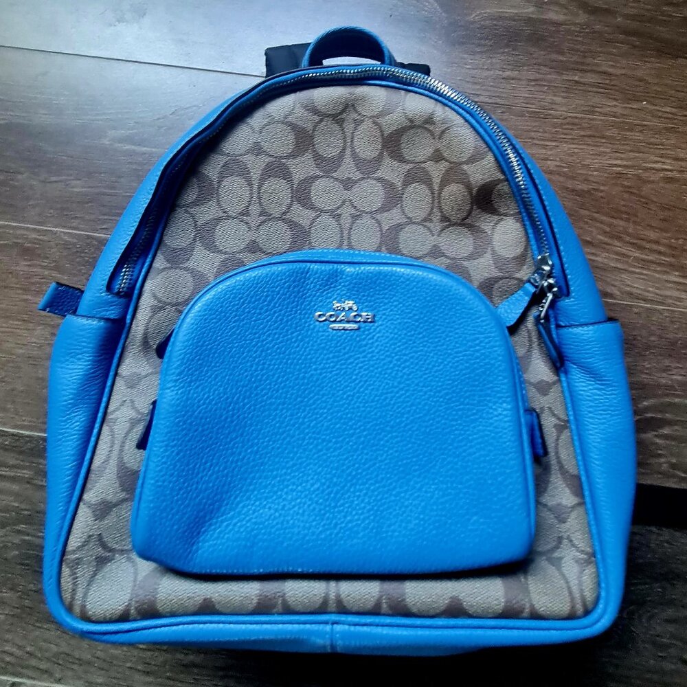 Coach leather backpack